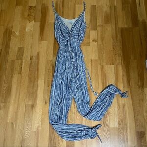 Dress Forum Herringbone Ankle Tie Jumpsuit